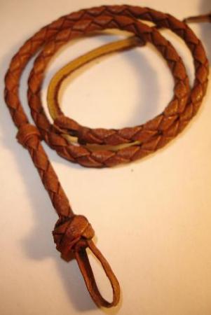 Custom Indiana Jones style Bull Whip